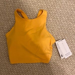 Yellow Athleta Crop top